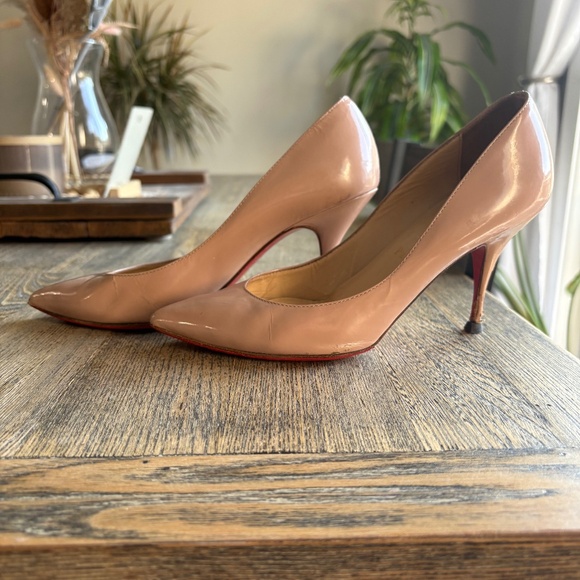 Christian Louboutin Shoes - Christian Louboutin Nude Pigalle 85mm